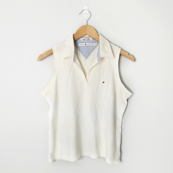 Tommy Hilfiger Tops - 5/$25 🌿 TOMMY HILFIGER Ivory Golf Tank Top